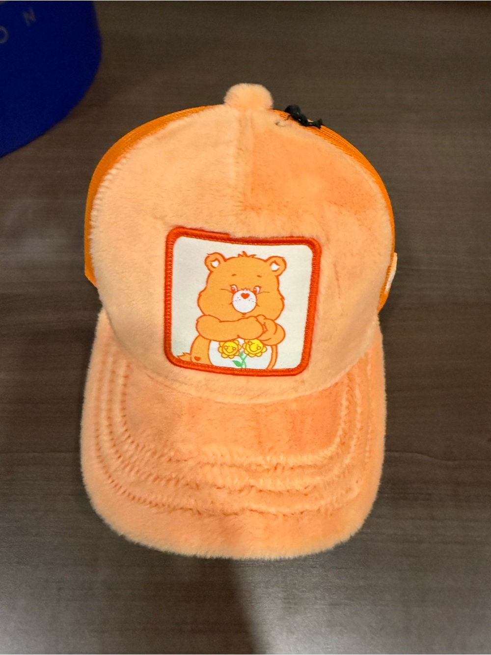 Plush Orange Bear Baseball Cap - Brand: